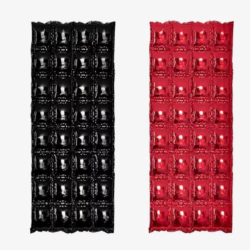 4 Rows Square Foil Balloon Wall Decoration