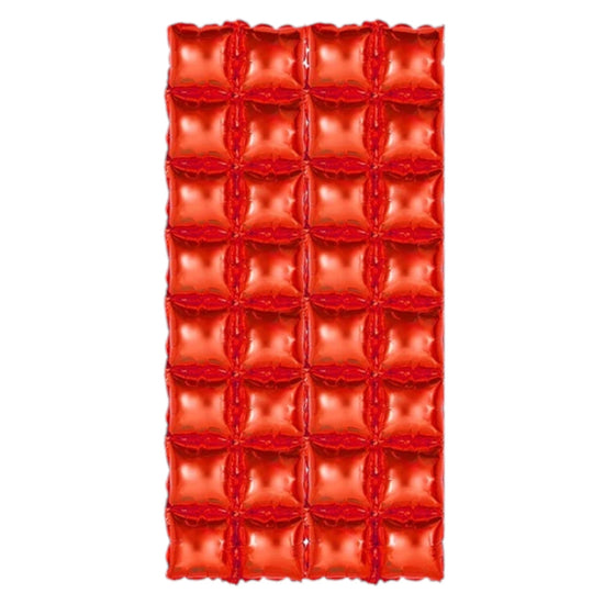 4 Rows Square Foil Balloon Wall Decoration