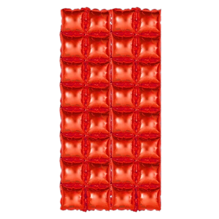 4 Rows Square Foil Balloon Wall Decoration