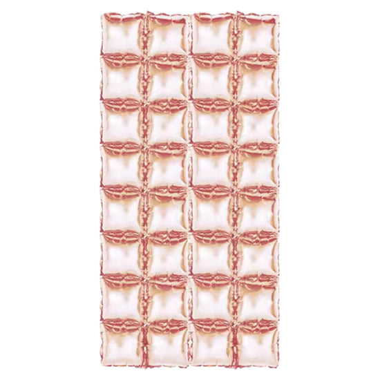 4 Rows Square Foil Balloon Wall Decoration