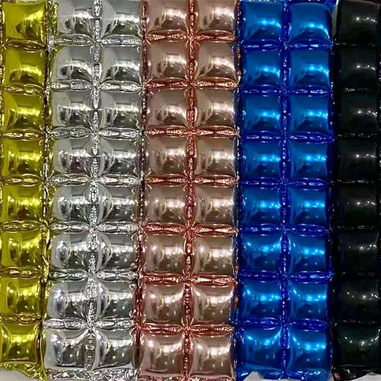 4 Rows Square Foil Balloon Wall Decoration