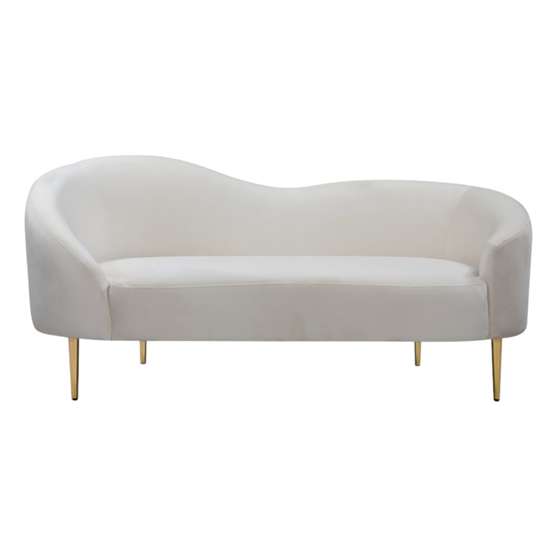 Ritz Curved Wedding Loveseat Rental | Luxury Lounge Sofa MA