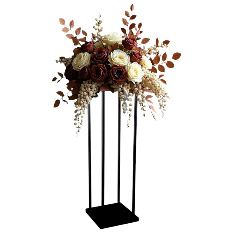 Black Center Pieces for a Wedding - 32" Tall Flower Stand