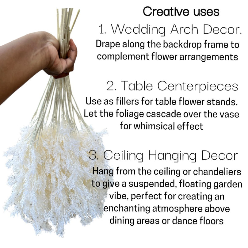 Faux Hanging Plants - Mist Ceiling Flowers for Wedding Decor