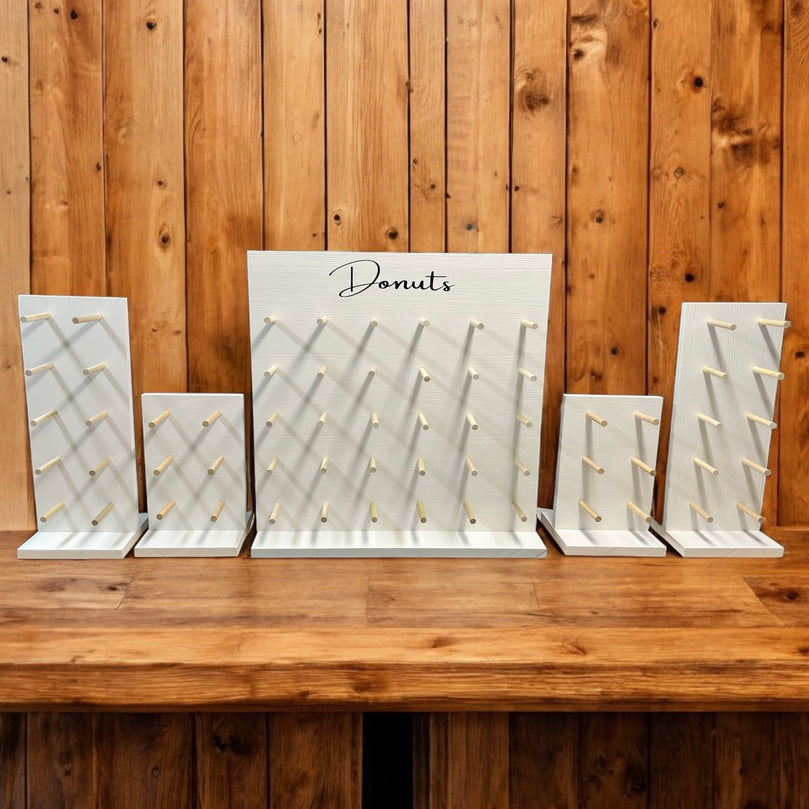 White Donut Stand Towers: Doughnut Display, Dessert Holder - Décor Maniacs