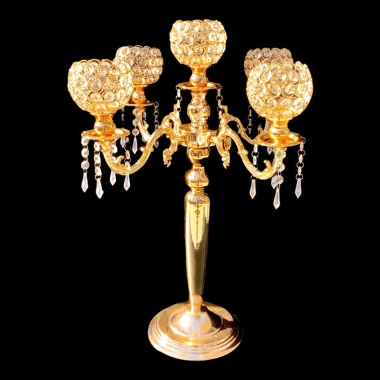 5-Arm Candelabra Wedding Centerpieces 2-Pack