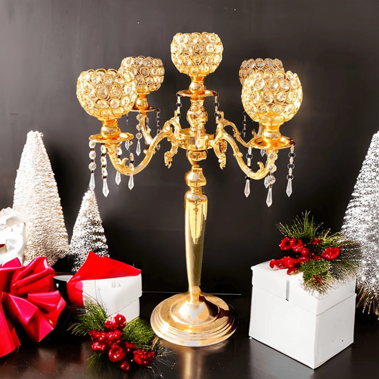 5-Arm Candelabra Wedding Centerpieces 2-Pack