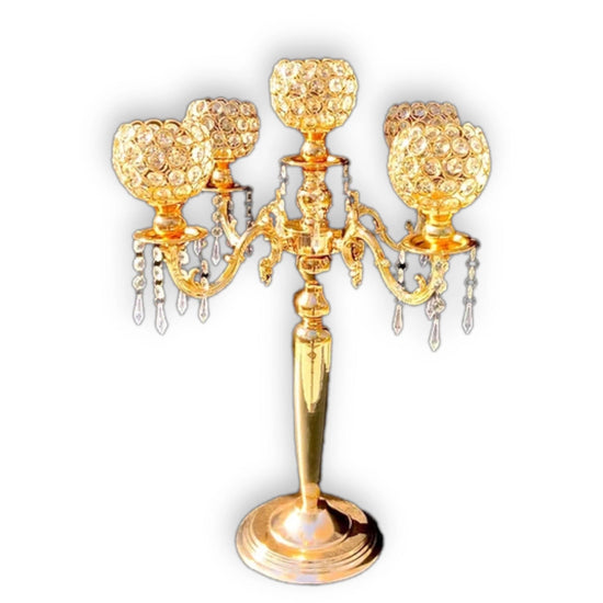 5-Arm Candelabra Wedding Centerpieces 2-Pack