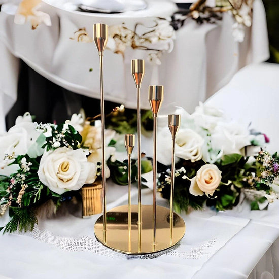 5 Arm Candelabra Wedding Table Candle Holder Centerpiece