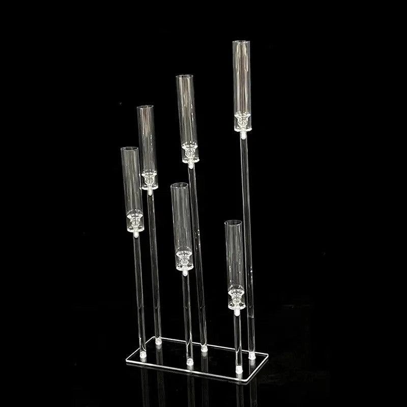 6-Arm Acrylic Candelabra Wedding Centerpiece