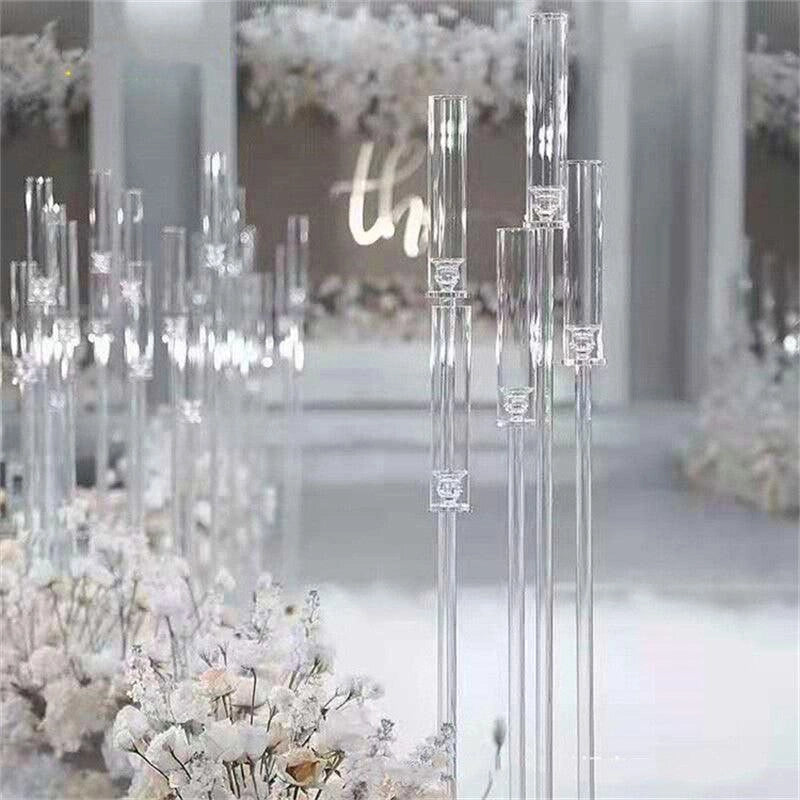 8-Arm Acrylic Candelabra Wedding Centerpiece