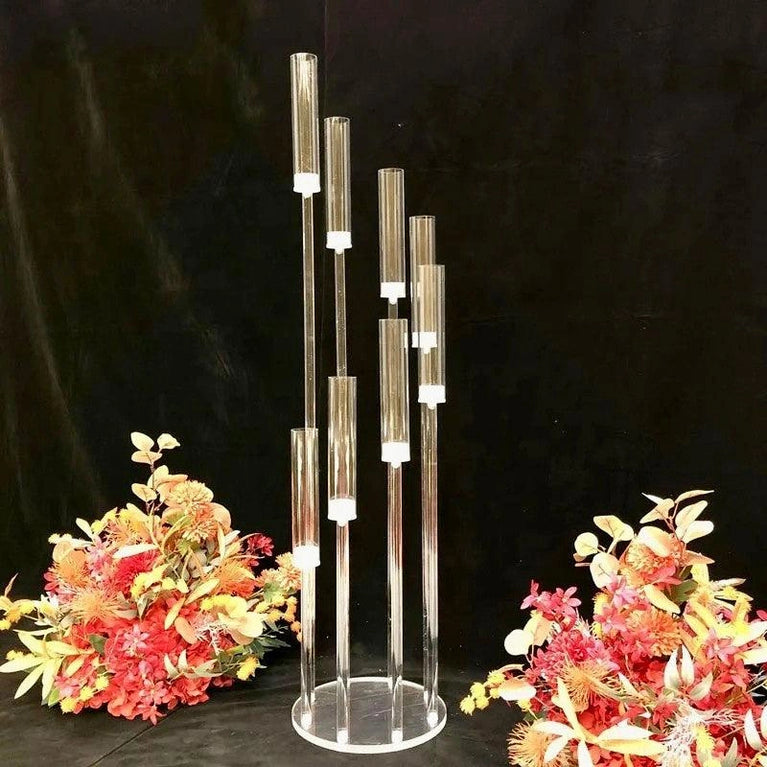 8-Arm Acrylic Candelabra Wedding Centerpiece