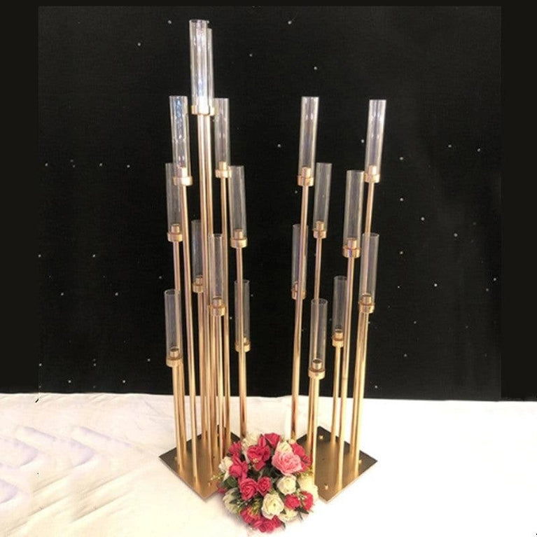 8-Arm Metal Candelabra Wedding Centerpiece