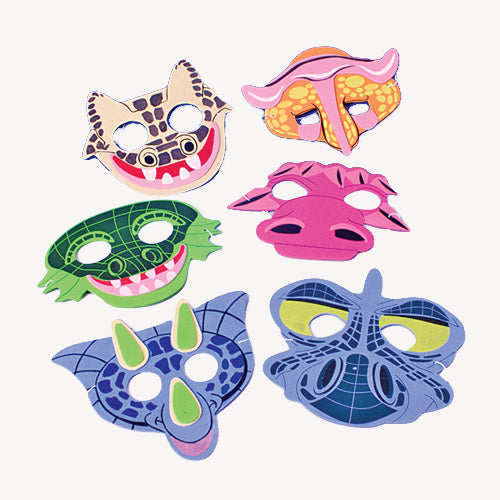 Dino Foam Masks | 12 Count
