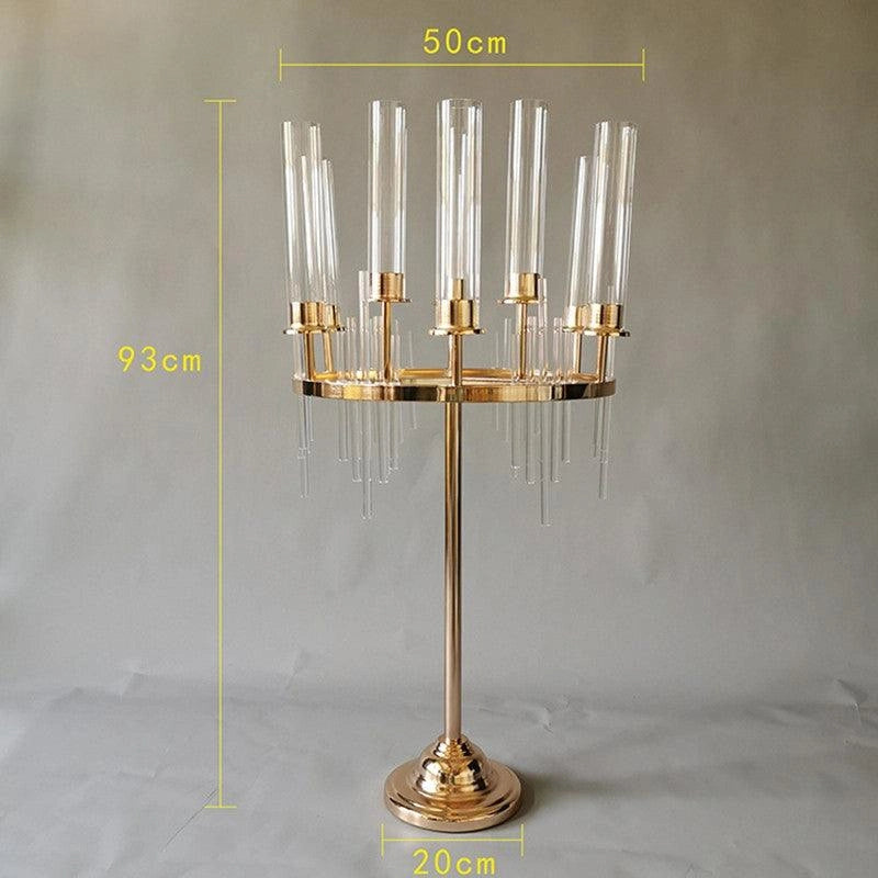 9-Arm Candle Holder Wedding Dining Table Centerpiece - Décor Maniacs