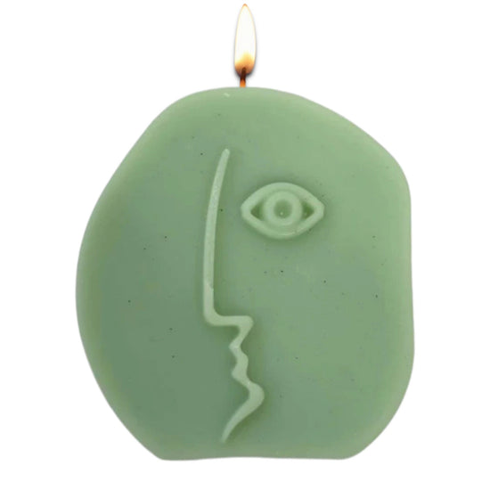 Abstract Faces Soy Lemonite Scented Candle