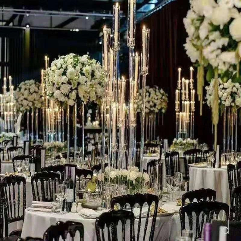 Acrylic 8-Arm Candelabra Wedding Table Centerpiece - Décor Maniacs