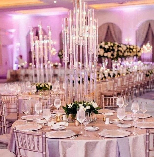 Acrylic Candelabra 9-Arm Wedding Centerpiece