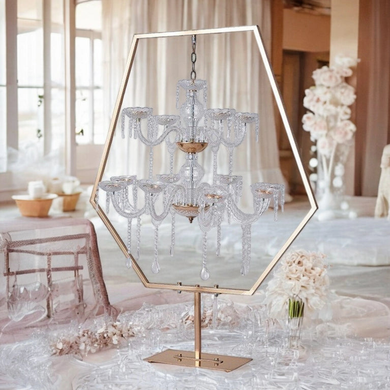 Acrylic Candelabra Wedding Centerpieces 5-Pack