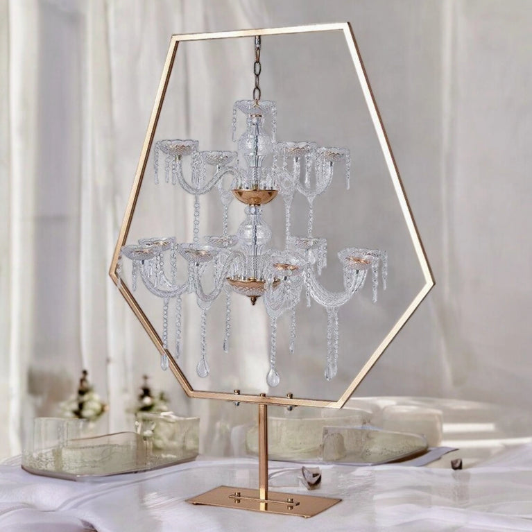 Acrylic Candelabra Wedding Centerpieces 5-Pack