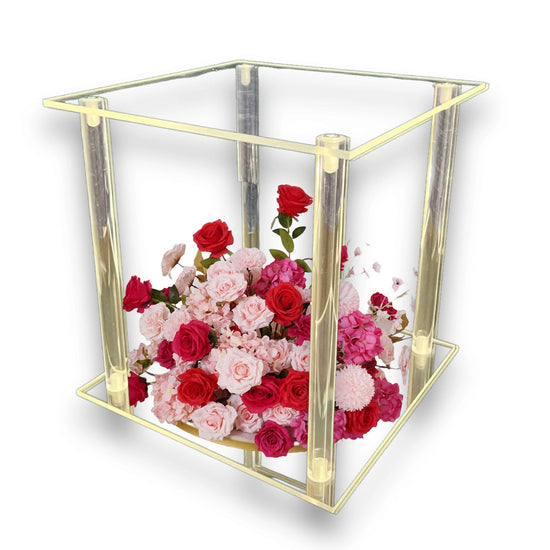 Acrylic Cube Wedding Table Centerpieces - Décor Maniacs