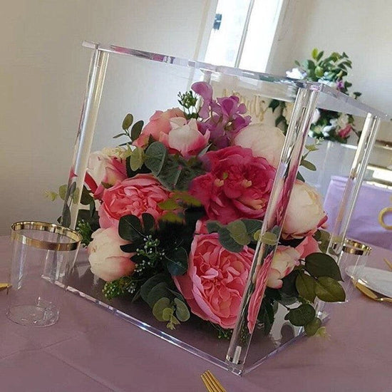 Acrylic Cube Wedding Table Centerpieces - Décor Maniacs