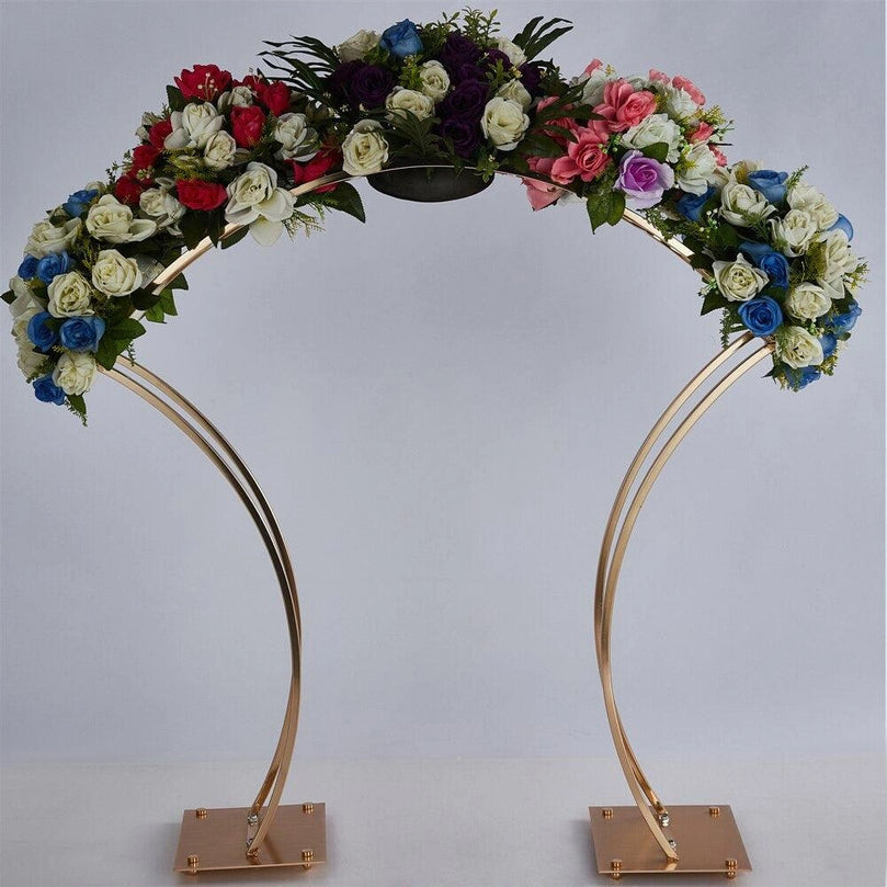 Arched Gold Wedding Table Centerpieces 4-Pack - Décor Maniacs