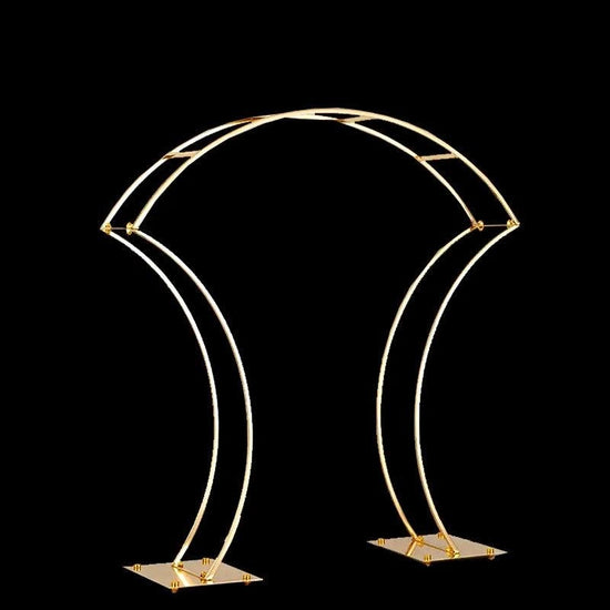 Arched Gold Wedding Table Centerpieces 4-Pack - Décor Maniacs