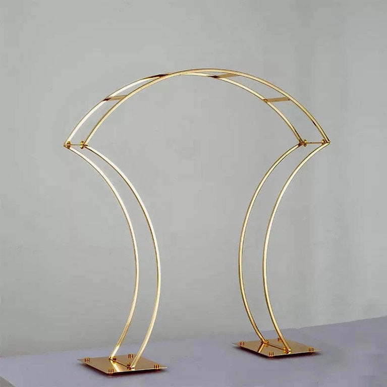 Arched Gold Wedding Table Centerpieces 4-Pack - Décor Maniacs