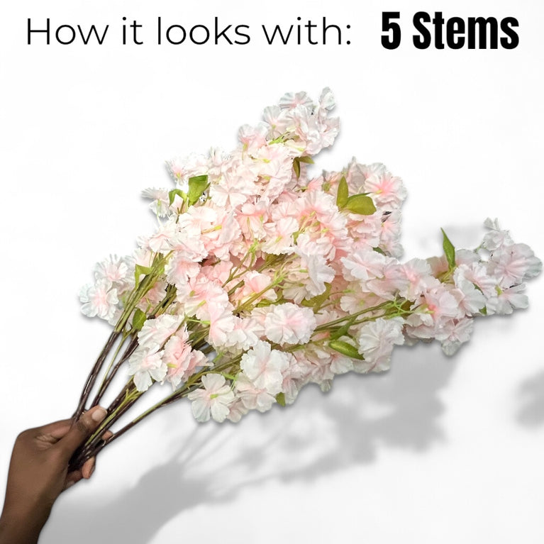 Artificial Cherry Blossom Tree Branch - Fake Sakura Flowers