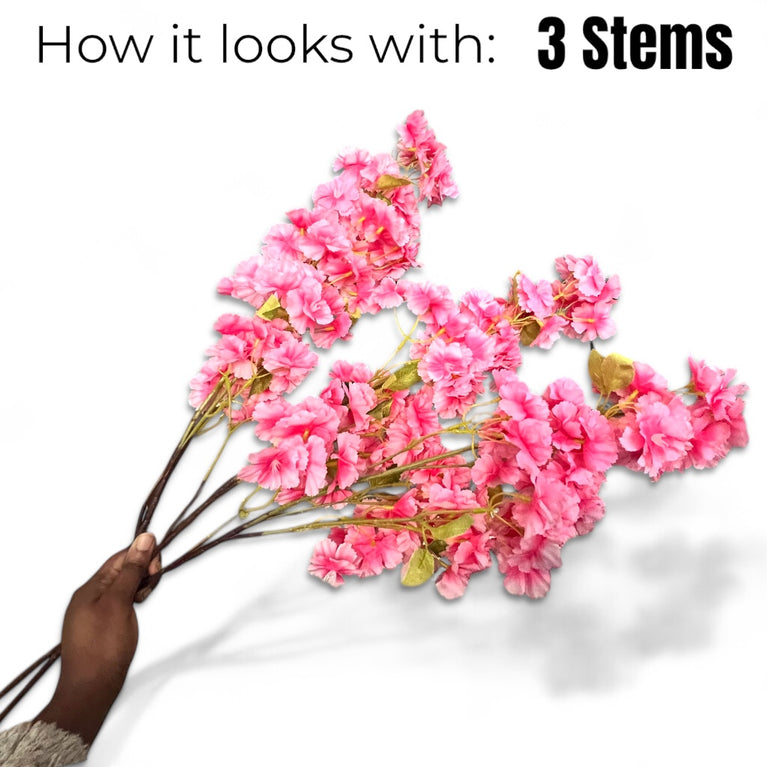 Artificial Cherry Blossom Tree Branch - Fake Sakura Flowers