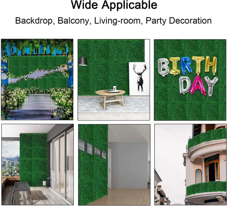 Grass Wall Backdrop | 20" Artificial Panels for Events Decor