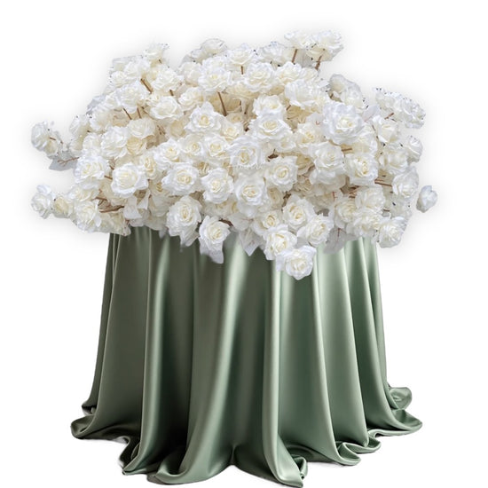 Artificial Rose Flower Bouquet Stem with 5 Heads for Decor