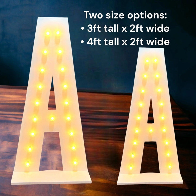 BABY 3ft & 4ft Tall Marquee Light Up Letters - Décor Maniacs