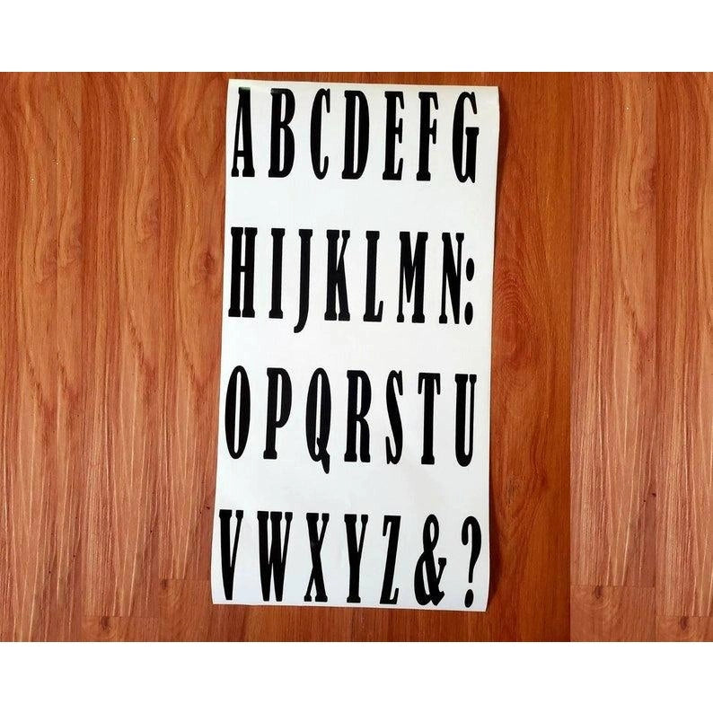 Big Font Alphabet Letter Vinyl Stickers - Décor Maniacs