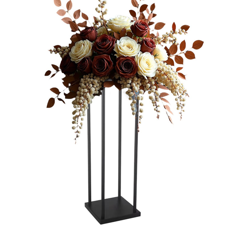 Black Center Pieces for a Wedding - 32" Tall Flower Stand