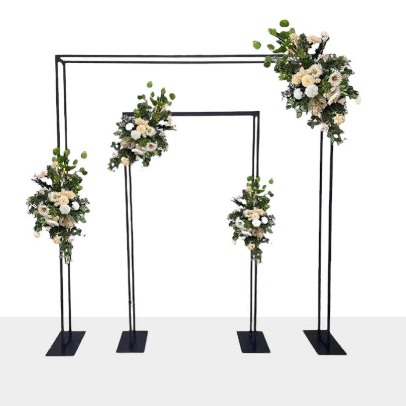 Black Square Wedding Arch Backdrop Decor Stand - Décor Maniacs