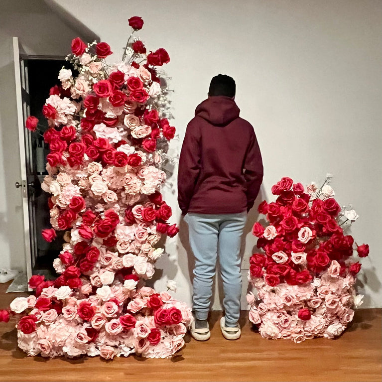 Ruby Rose Flower Arrangement For Rent | Wedding Decor in MA