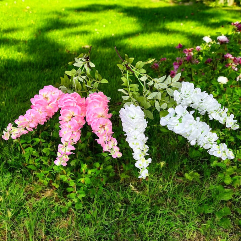 Artificial Wisteria Flowers - Faux Wisteria Vines for Decor