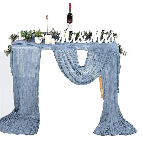 Cheesecloth Table Runner - Gauze Wedding Decor 35 x 157 Inch