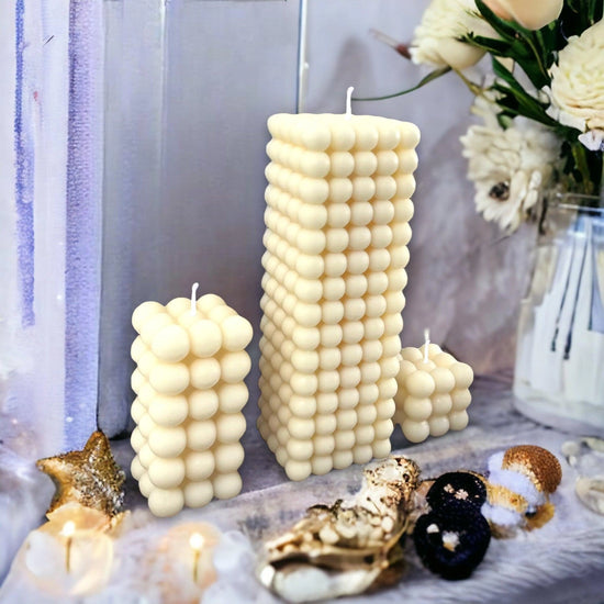 Cozy Nights Collection Soy Pillar Glim Candles