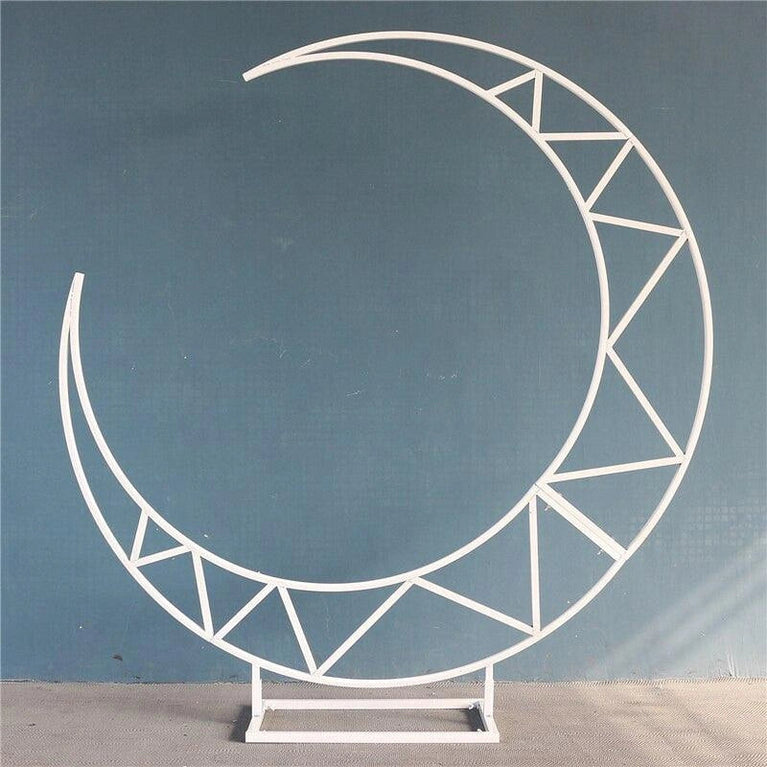 Crescent Half Moon Wedding Arch Backdrop