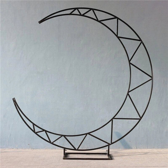 Crescent Half Moon Wedding Arch Backdrop