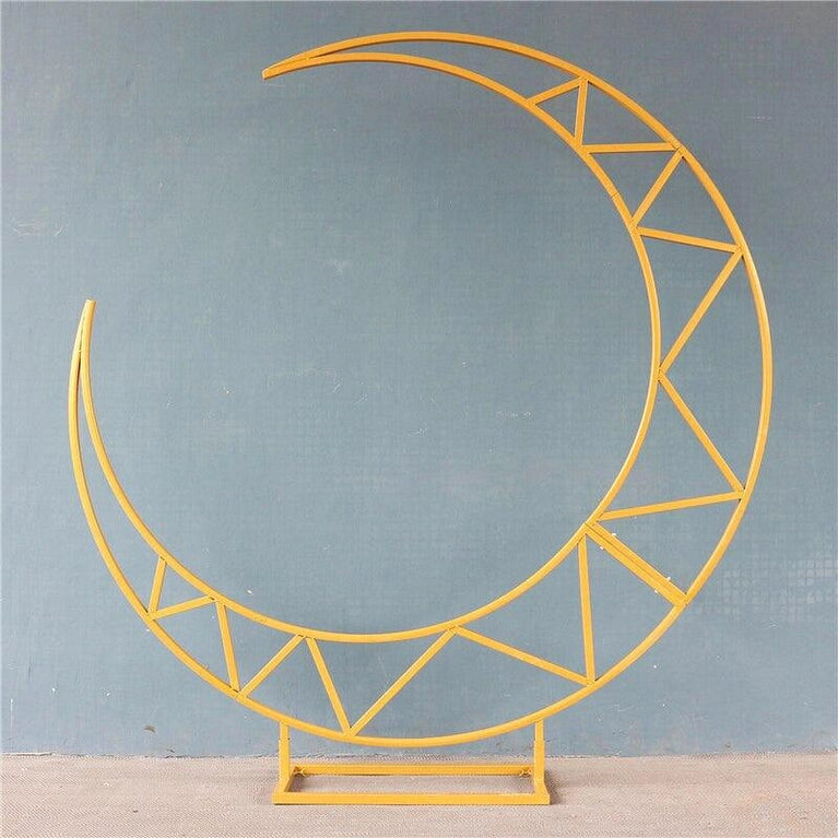 Crescent Half Moon Wedding Arch Backdrop