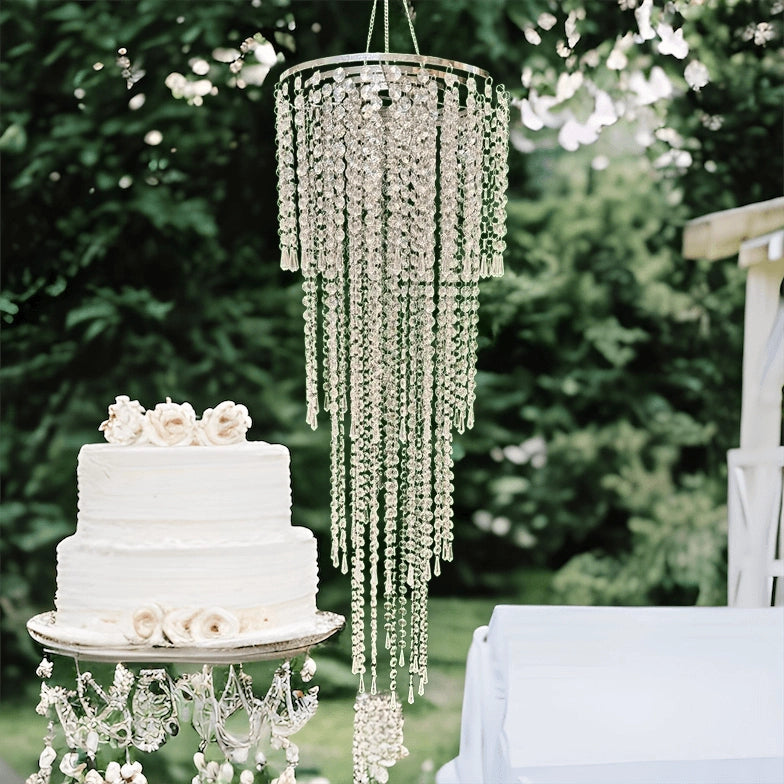 Crystal Hanging Beaded Wedding Ceiling Decor