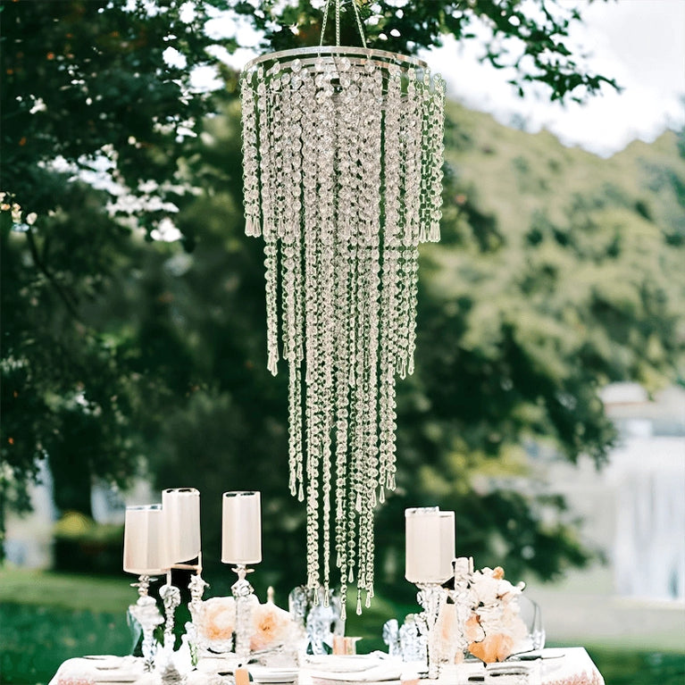 Crystal Hanging Beaded Wedding Ceiling Decor