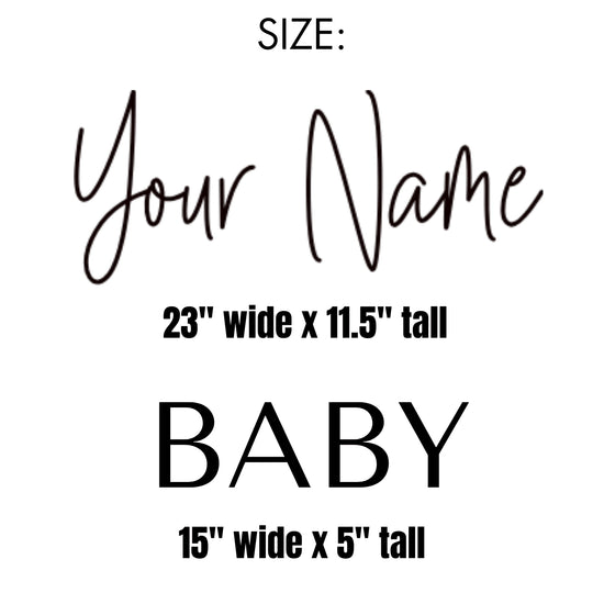 Custom Baby Name Vinyl Wall Decal Sticker