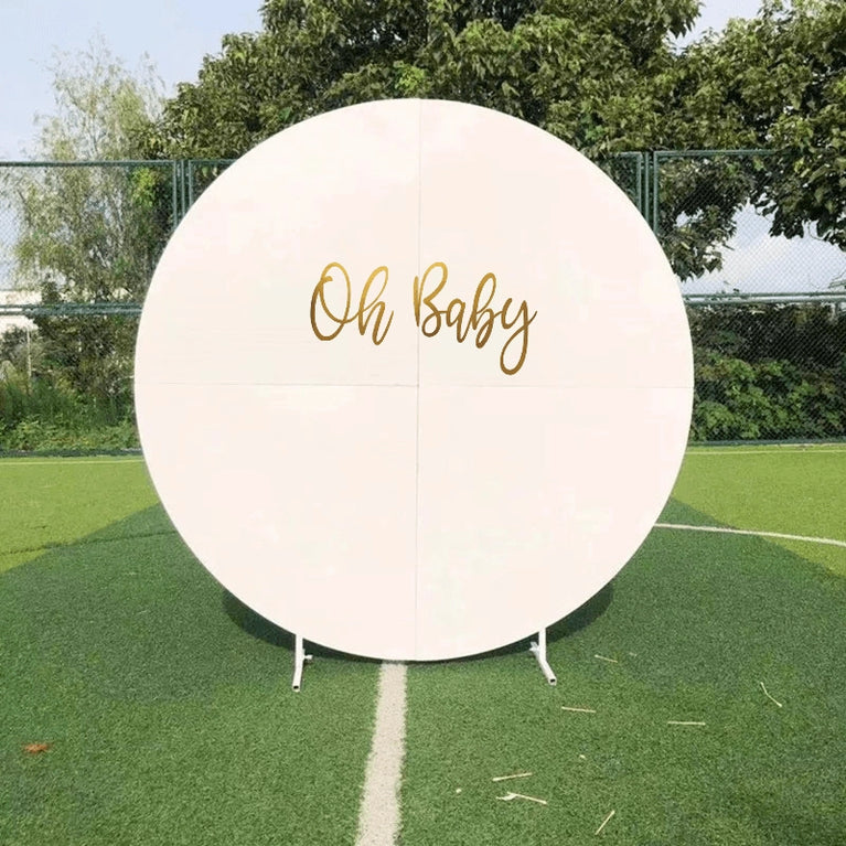 Custom Oh Baby Vinyl Backdrop Sign Sticker