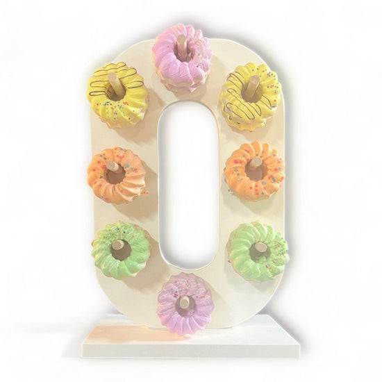 Donut Wall Personalized 10th Birthday Party Dessert Stand