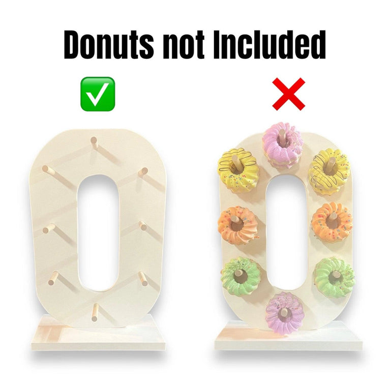 Donut Wall Personalized 10th Birthday Party Dessert Stand